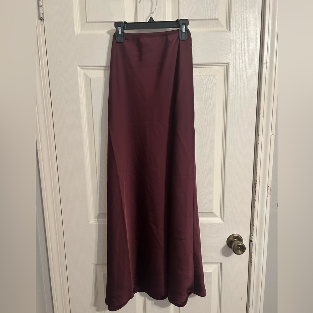 A New Day plum midi skirt